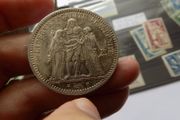 France 1873 A.5 Francs.90% Silver.Good Very Fine ++.