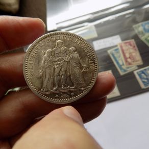 France 1873 A.5 Francs.90% Silver.Good Very Fine ++.