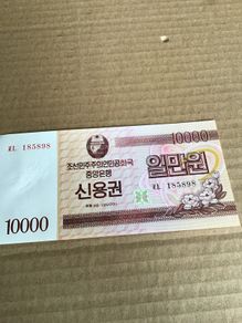 Rare North Korea Banknote 10,000 Won