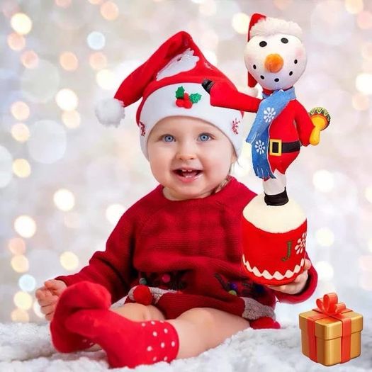 Toys Dancing Talking Toy, Wriggle & Singing Recording Repeat, Education Toys for Babies Children Playing, Home Decor Dancing Snowman Multicolor Rechargeable