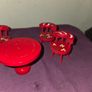 1970's Doll House wooden hand painted Furniture Image 3