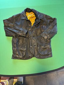 Real leather authentic vintage Trapper's jacket XL
