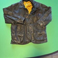 Real leather authentic vintage Trapper's jacket XL