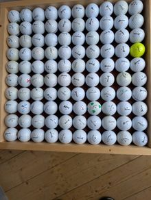 100 branded golf balls