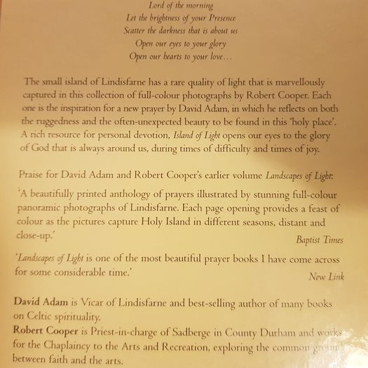 The Island Of Light. By David Adam   An Illustrated Collection  Of Prayers.