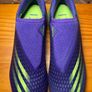 NWOB Adidas X Ghosted.3 Laceless FG Soccer Football Boots UK9 EU43.3 Purple/Green Image 6