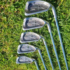 Ping isi-k  3-6-7-8-9 irons golf pride grips metal shafts in excellent condition