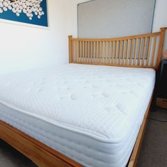 Super King Pine Bed Frame + Mattress