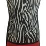 Dunnes Ladies Zebra Print & Red Colour Block Midi  Pencil Dress Uk 14 Image 5