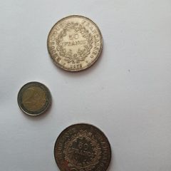 50 francs coins