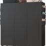 Portable Closet with 2 Hanging Rails & 8 Shelves, Bedroom Wardrobe with 18 Side Pockets, Foldable Garment Organiser (Black Image 5