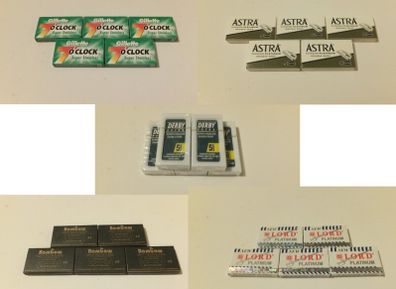 3 x 25 Double Edge Razor Blades (choice of brands)