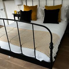 King-Size Black Metal Bed Frame