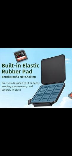 Durable, Waterproof and Shockproof SD and Micro SD Memory Card Holder for Digital Camera Memory Cards