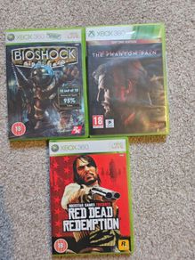 xbox 360 red dead bioshock metal gear solid phantom pain