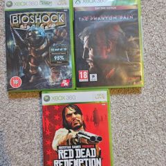 xbox 360 red dead bioshock metal gear solid phantom pain