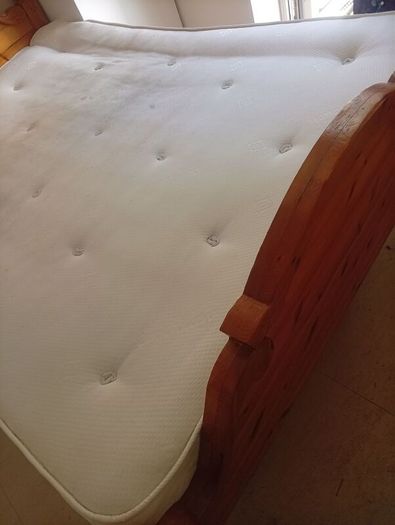 king size bed frame with mattress