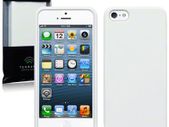 New Iphone 5 Gel Case Cover Solid Black Solid White With Free Screen Protector