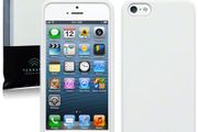 New Iphone 5 Gel Case Cover Solid Black Solid White With Free Screen Protector