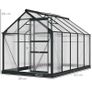 6 x 10ft Polycarbonate Greenhouse Large Walk In Green House with Slide Door and Window Image 4