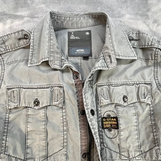 G-Star Raw Originals Gould Army Dress Shirt L/S Small Grey