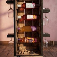 Rrustic wine cabinet/ reclaimed-timber