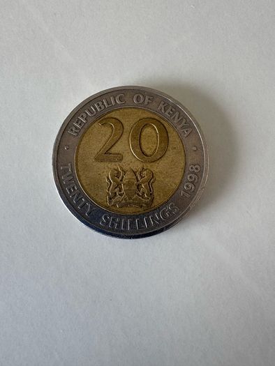 1998 Kenya 20 Shillings Coin