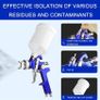 NEW SALE | 2 Set HVLP Paint Sprayer Set with 0.8MM & 1.4MM Nozzle Professional Air Gravity Feed Spray Gun Kit with 125ML & 600ML Cup & Pressure Gauge for Painting Car Furniture Image 2