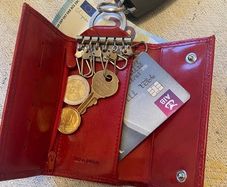 Vera Pelle Leather Key Wallet