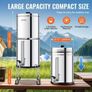 Gravity-fed Water Filter System, 2.25G 304 Stainless-Steel Countertop System, Water Filtration System, Reduces Lead and up to 99% of Chlorine Image 3