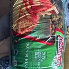 Green sleeping bag
