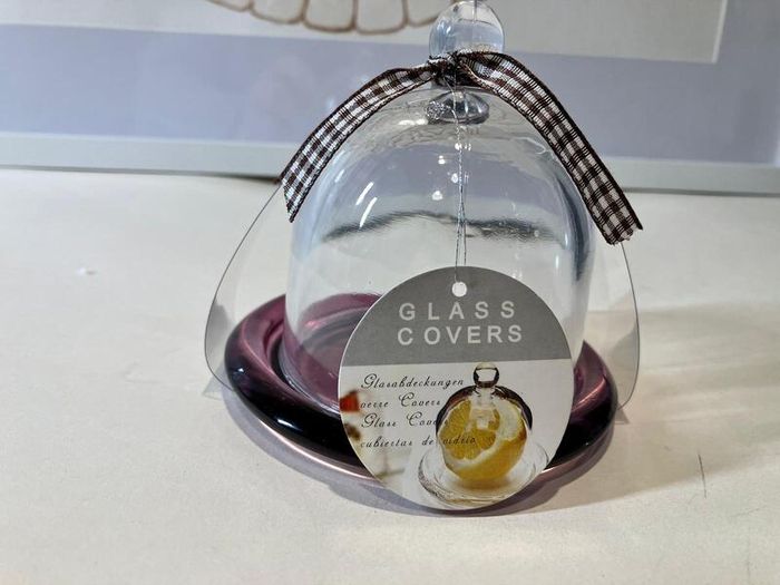 Mini Cake Stand with Glass Bell (Set of 6)