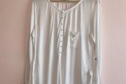 Gap White 3/4 Sleeve Top Size S BRAND NEW