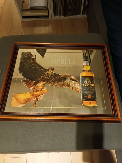 Campbell whisky mirror.