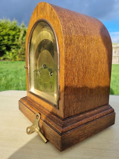 Antique German Junghans mantel (or shelf) clock