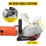 Electric Wall Chaser Groove Cutting Machine Depth 35mm Wall Slotting 5pcs Blades Width 33mm, Wall slotting machine 7500RPM Wall Cutting Machine (FREE SHIPPING) Image 3