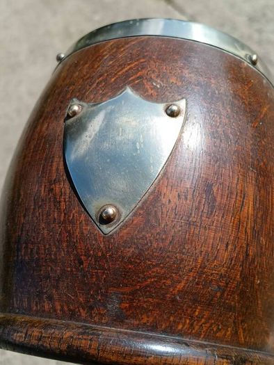 Solid Oak Art Deco Ice Bucket