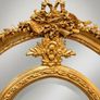 Magnificent French-Style Gilt Section Mirror Image 2