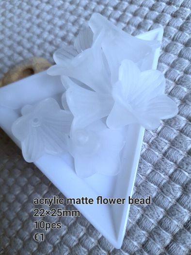 Acrylic flower beads.