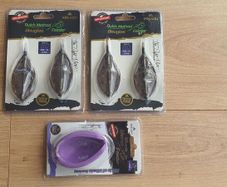 NEW - Size XL - Set of (4x60g) "Douglas" Mikado Method Feeder Q.M.F. System + Mould - Carp Tench Bream Feeder Method Pellet Dumbells Hybrid Roach
