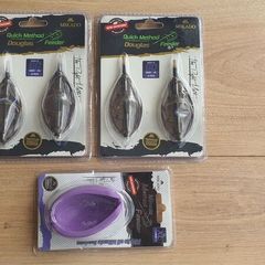 NEW - Size XL - Set of (4x60g) "Douglas" Mikado Method Feeder Q.M.F. System + Mould - Carp Tench Bream Feeder Method Pellet Dumbells Hybrid Roach