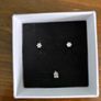 Silver stud earrings and pendant with cubic zirconia Image 2