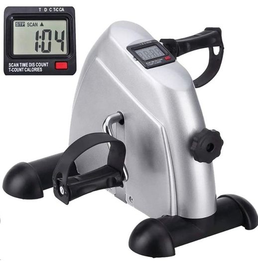 Mini Exercise Bike Pedal Exerciser Portable Home Office Leg Arm foot Cycle Bike with LCD Display & Adjustable Resistance Workout Gym Fitness Equipment Sitting Down Training Elliptical Machine MULTIPLE COLOURS AVAILABLE (FREE POSTAGE)