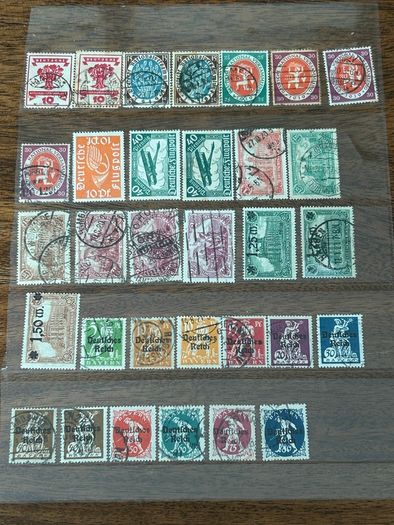 Germany 1872-1945 Reich Collection lot stock 1200+ stamps and 2 Mint sheets