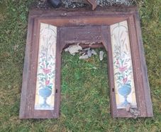 Stovax cast iron tiled fireplace insert