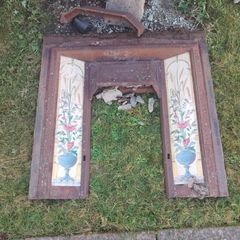 Stovax cast iron tiled fireplace insert