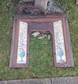 Stovax cast iron tiled fireplace insert