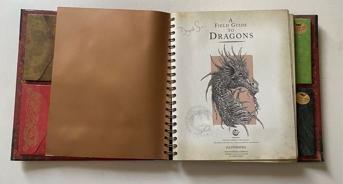 book Dragonology: Field Guide to Dragons signed by Ernest Drake first edition  2007