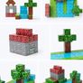 208 Pcs Magnetic Building Block Cubes  Minecraft Image 4