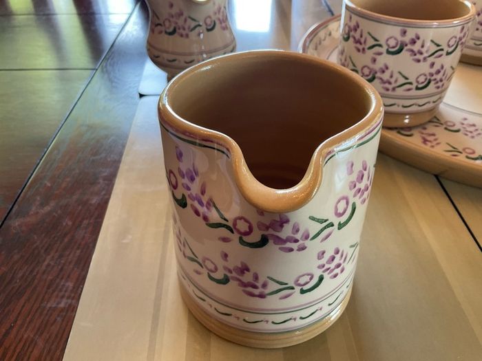 Nicholas Mosse New Lavender breakfast set , a 6 inch diameter bowl, cylinder jug and large mug